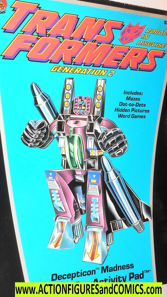 Transformers Generation 2 DIRGE COLORING BOOK Pad – ActionFiguresandComics