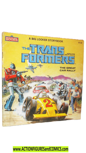 Transformers GREAT CAR Rally 1984 vintage marvel book ...