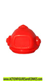 Gi joe DEEP SIX 1989 Helmet red weapon part
