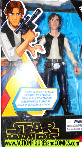 star wars action figures HAN SOLO 2019 animated moc