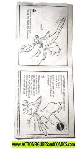 Masters of the Universe ZOAR Screech instructions 1983 he-man