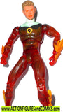 marvel legends HUMAN TORCH flame on fantastic four 4 pack