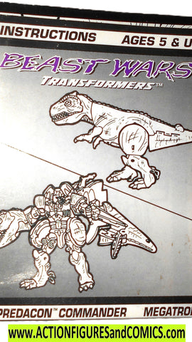 Transformers beast wars MEGATRON 1995 Instructions