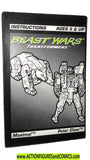 Transformers beast wars POLAR CLAW 1996 Instructions
