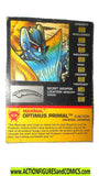 Transformers Beast Wars OPTIMUS PRIMAL prime tech card 1996