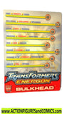 Transformers BULKHEAD Energon Trading card spec 2003