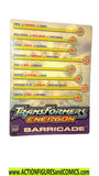 Transformers Energon BARRICADE 2003 trading card