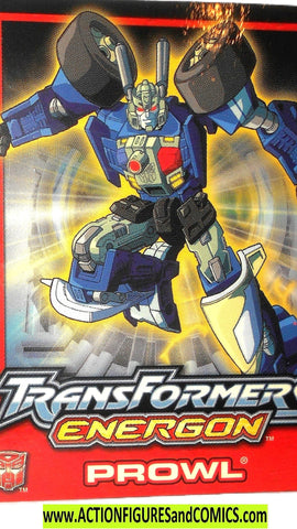 Transformers Energon PROWL 2003 trading card