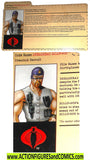 Gi joe Dreadnock BILLY-BOB FILE CARD 2004 convention sdcc