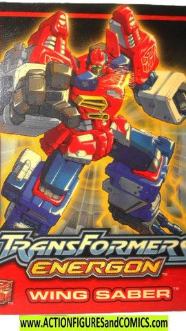 Transformers WING SABER Energon Trading card 2003 2004