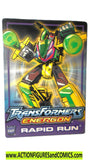 transformers energon RAPID RUN yellow motorcycle headmaster armada sideways moc