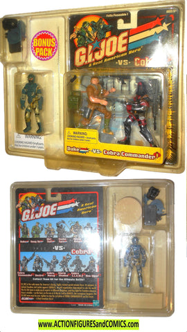 Gi joe 3 pack DUKE Cobra Commander ALLEY viper moc mip