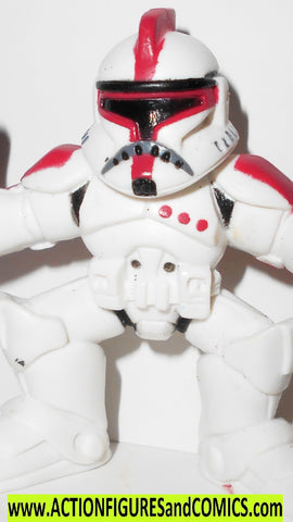 star wars galactic heroes CLONE TROOPER Captain Red maroon