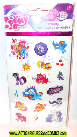 my little pony STICKERS 4 sheets 2011 sandylion mlp mip moc
