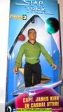 Star Trek CAPTAIN KIRK casual 9 inch playmates moc mib