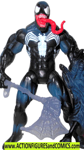 marvel super heroes toy biz VENOM spider-man flicking tongue universe –  ActionFiguresandComics