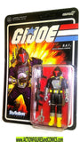 gi joe COBRA BAT Black red visor Reaction super7 moc