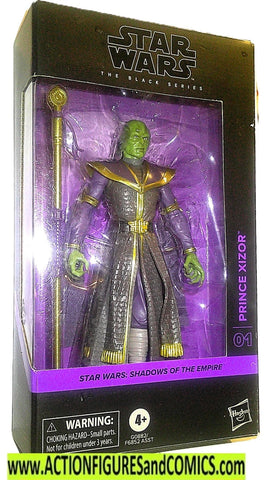 Star Wars action figures PRINCE XIZOR 6 inch black moc mib