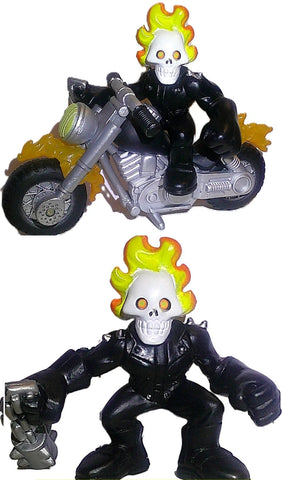 Marvel Super Hero Squad GHOST RIDER & Motorcycle cycle