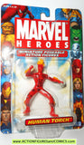 Marvel Heroes HUMAN TORCH 2.5 inch miniature poseable action figures 2005 toy biz universe moc