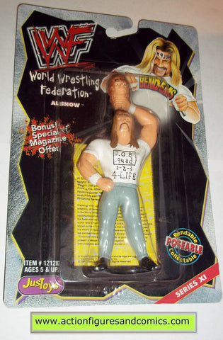 Wrestling WWF action figures AL SNOW bend-ems justoys moc mip mib