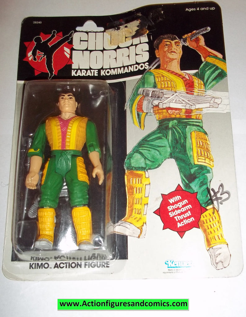 1986 KENNER CHUCK NORRIS Kimo jaune vert Karaté Kommandos