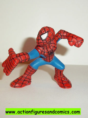 Marvel Super Hero Squad SPIDER-MAN complete light blue suit right palm out pvc action figures