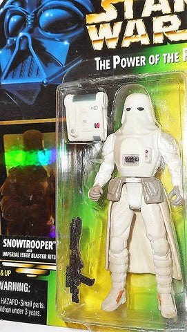 star wars action figures SNOWTROOPER 1997 hologram potf moc