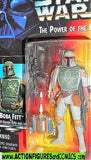 star wars action figures BOBA FETT 1996 .01 red card power of the force moc