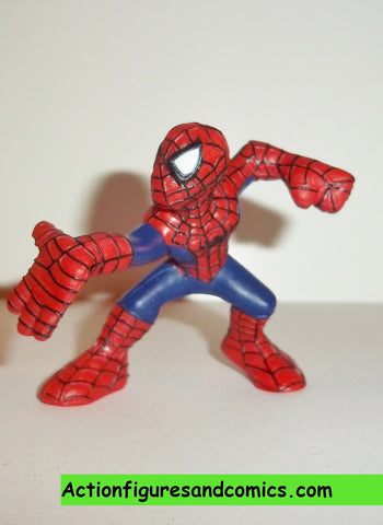 Marvel Super Hero Squad SPIDER-MAN complete dark blue suit right palm out pvc action figures