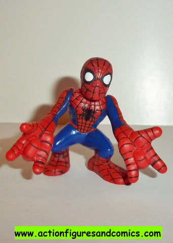 Marvel Super Hero Squad SPIDER-MAN complete red blue both web hands pvc action figures