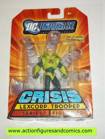 dc universe infinite heroes LEXCORP TROOPER 40 blond 2008 crisis moc mip mib