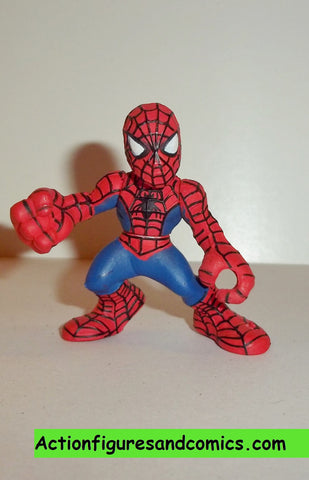 Marvel Super Hero Squad SPIDER-MAN complete red blue reg 2 pvc action figures