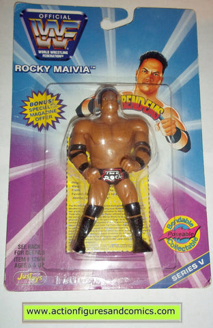 the rock rocky maivia wrestling action figures toys 
