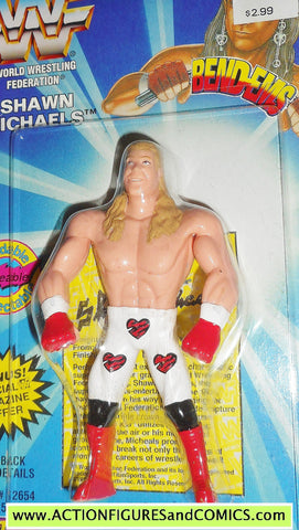 Wrestling WWF action figures SHAWN MICHAELS 1996 bend-ems justoys moc