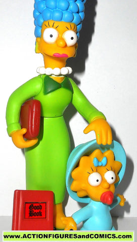 simpsons MARGE SIMPSON & MAGGIE church sunday best series 10 2002 playmates