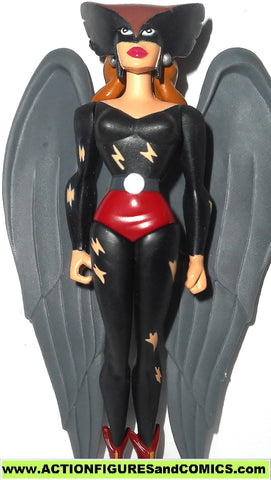 justice league unlimited HAWKGIRL black battle damaged suit toy figure