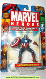 Marvel Heroes CAPTAIN AMERICA 2 inch miniature poseable action figures 2005 toy biz universe moc