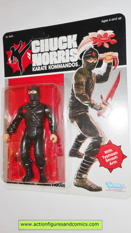 chuck norris karate kommandos NINJA WARRIOR Black 1986 kenner vintage action figures moc mip mib