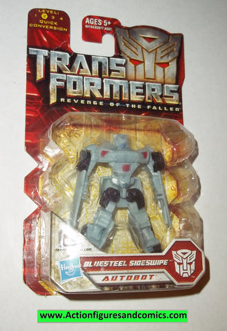 transformers movie BLUESTEEL SIDESWIPE moc mip 2009 revenge of the fallen action figures