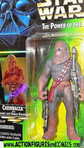 star wars action figures CHEWBACCA green card .01 power of the force hasbro toys moc
