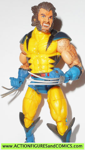 Marvel Legends WOLVERINE yellow suit unmasked 2004 x-men gift set fig