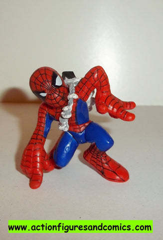Marvel Super Hero Squad SPIDER-MAN complete web backpack back pack pvc action figures
