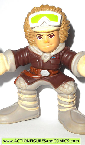 STAR WARS galactic heroes HAN SOLO HOTH outfit gear brown pvc action figure