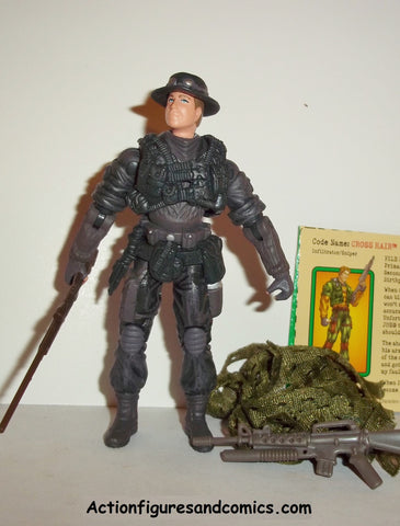 gi joe CROSS HAIR 2003 v2 NIGHT FORCE complete spy troops spytroops action figures