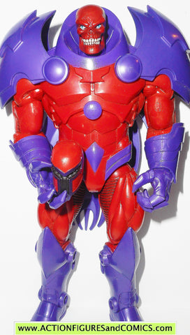 marvel legends ONSLAUGHT red skull magneto heads COMPLETE hasbro