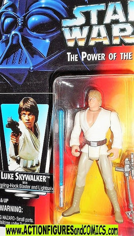 star wars action figures LUKE SKYWALKER short saber .00 power of the force toys moc