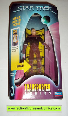 Star Trek CAPTAIN PICARD TRANSPORTER series playmates toys action figures moc mip mib