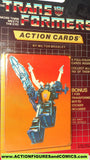 Transformers action cards INSECTICON SHRAPNEL insect bug trading card 1985