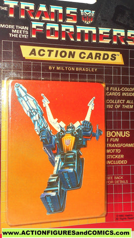 Transformers action cards INSECTICON SHRAPNEL insect bug trading card 1985